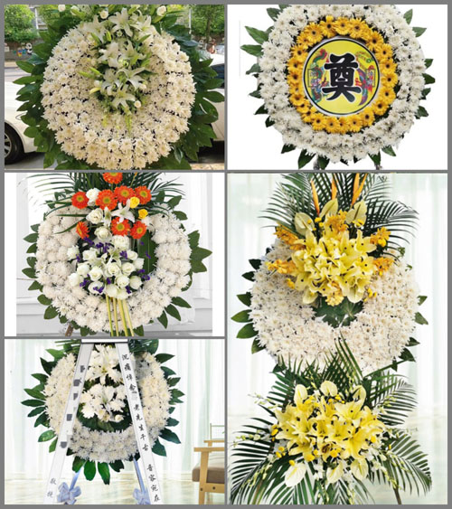 山东青岛莱西市店埠镇崔家岭村花圈速递